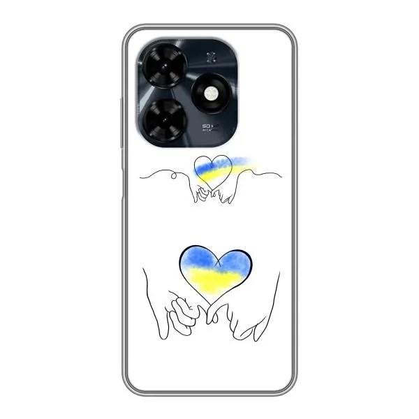 Чехол с принтом «Мир Украине» для TECNO Spark 20c Чехол с принтом «Мир Украине» для TECNO Spark 20c