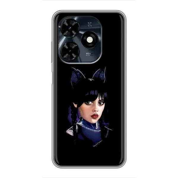 Чехол с принтом «серьезная Уэнздей» для TECNO Spark 20c Чехол с принтом «серьезная Уэнздей» для TECNO Spark 20c