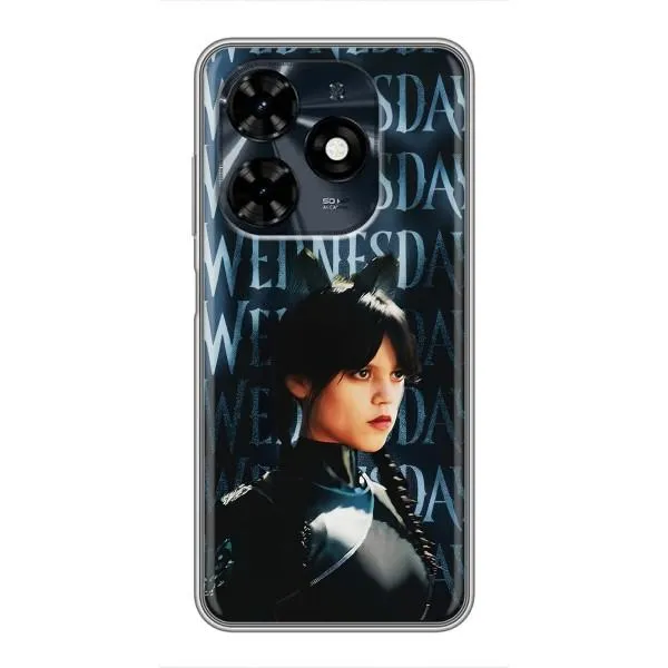 Чехол с принтом «Уэнздей кошка» для TECNO Spark 20c Чехол с принтом «Уэнздей кошка» для TECNO Spark 20c