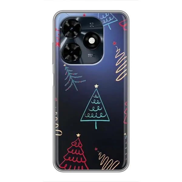 Чехол с принтом «Рождественские елки» для TECNO Spark 20c Чехол с принтом «Рождественские елки» для TECNO Spark 20c