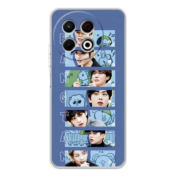 Чехол с принтом «Bangtan» для TECNO Spark 30 Pro