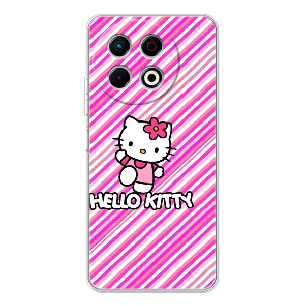 Чохол з принтом «Hello Kytty» для TECNO Spark 30 Pro