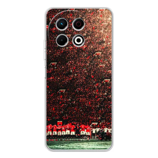 Чехол с принтом «фанаты Манчестер Юнайтед» для TECNO Spark 30 Pro Чехол с принтом «фанаты Манчестер Юнайтед» для TECNO Spark 30 Pro