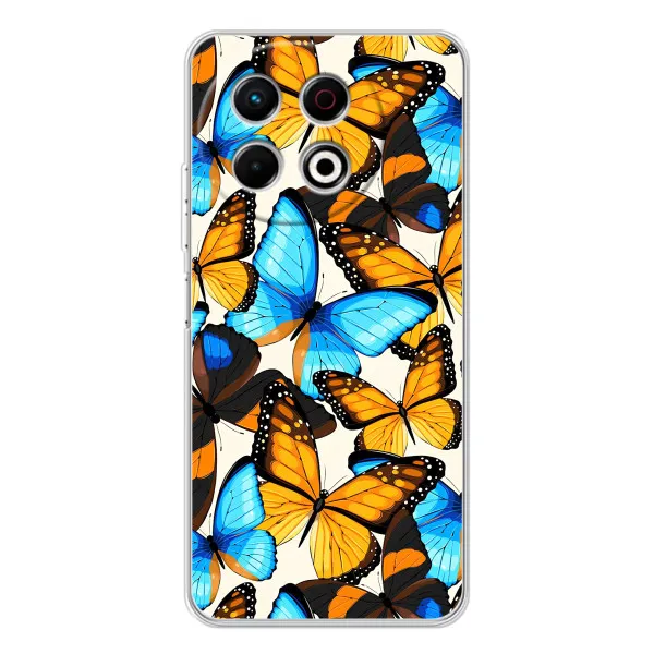 Чехол с принтом «Яркие бабочки» для TECNO Spark 30 Pro Чехол с принтом «Яркие бабочки» для TECNO Spark 30 Pro