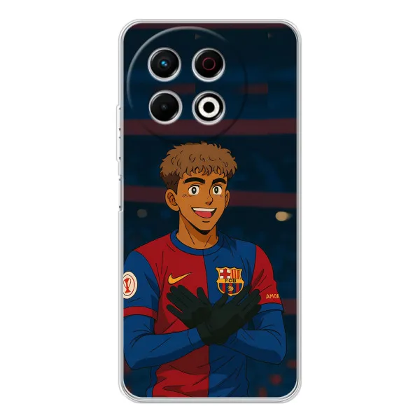 Чехол с принтом «Футболист Ямаль» для TECNO Spark 30 Pro