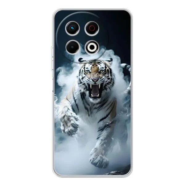 Чехол с принтом «Белый тигр в дыму» для TECNO Spark 30 Pro Чехол с принтом «Белый тигр в дыму» для TECNO Spark 30 Pro