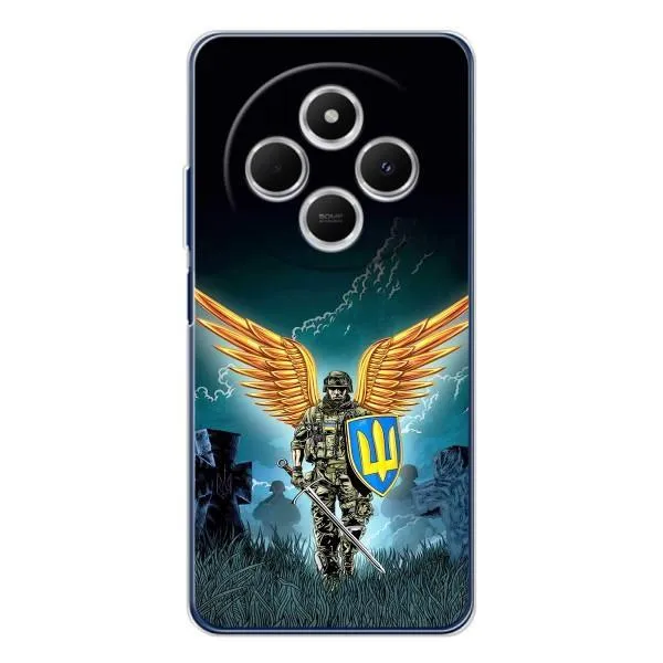 Чехол с принтом «Солдат ЗСУ» для TECNO Spark 30C