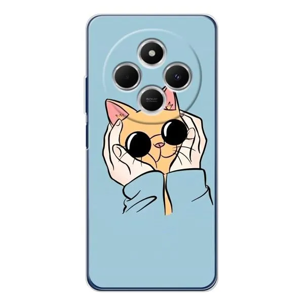 Чехол с принтом «Котик в очках» для TECNO Spark 30C Чехол с принтом «Котик в очках» для TECNO Spark 30C