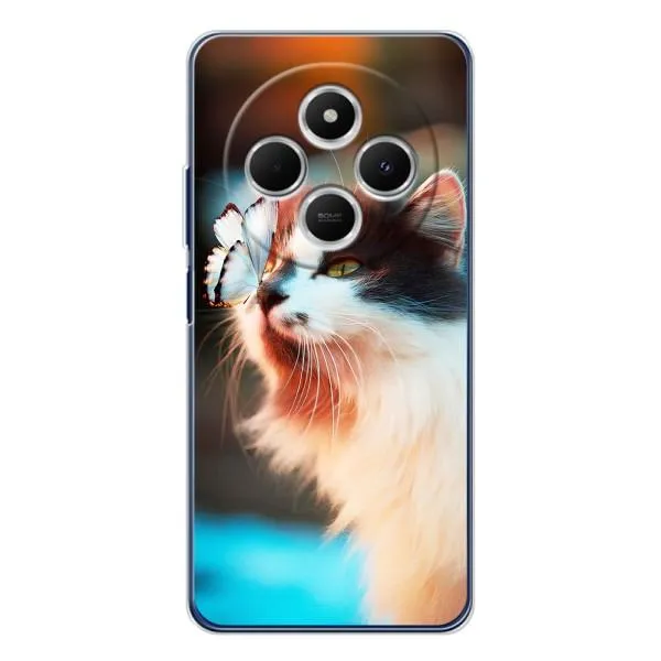 Чехол с принтом «Котик с бабочкой» для TECNO Spark 30C Чехол с принтом «Котик с бабочкой» для TECNO Spark 30C