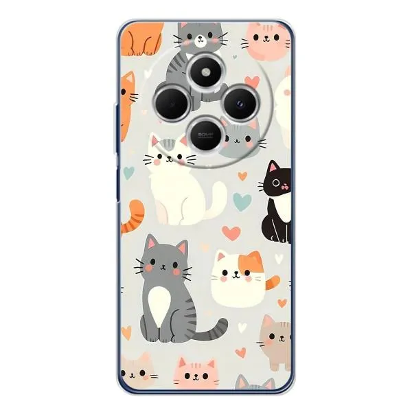 Чехол с принтом «Коллаж котов» для TECNO Spark 30C