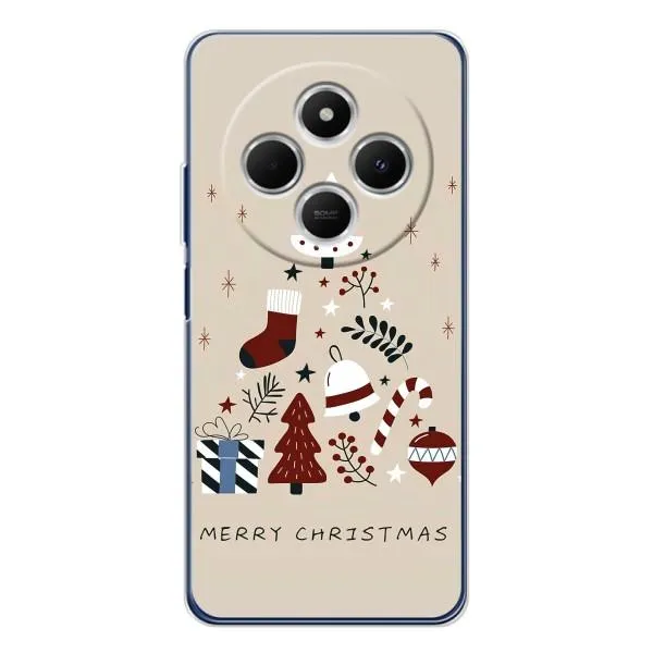 Чехол с принтом «Merry Christmas» для TECNO Spark 30C