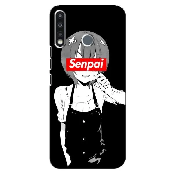 Чохол з принтом «Senpai» для TECNO Spark 4