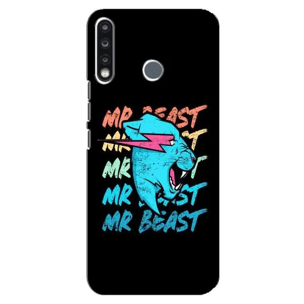 Чохол з принтом «logo Mr beast» для TECNO Spark 4
