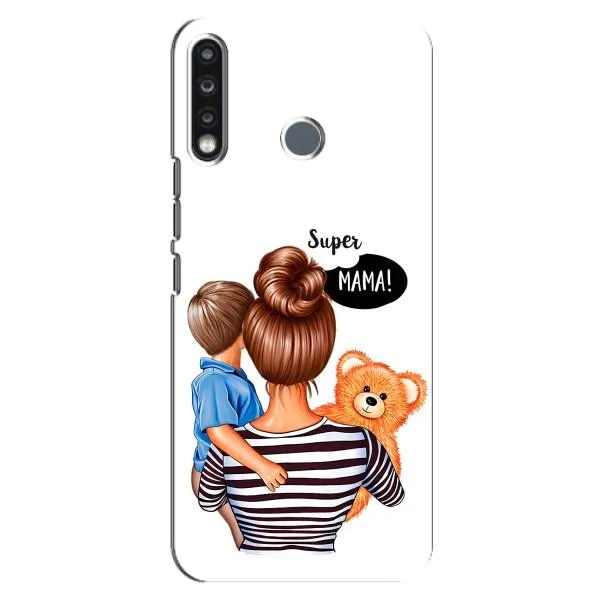 Чехол с принтом «Мама с сыном» для TECNO Spark 4