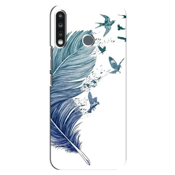 Чохол з принтом «Перо» для TECNO Spark 4