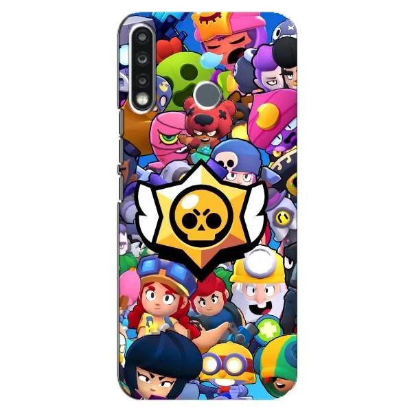 Чохол з принтом «Лого Brawl Stars» для TECNO Spark 4