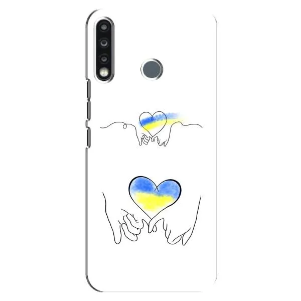 Чехол с принтом «Мир Украине» для TECNO Spark 4