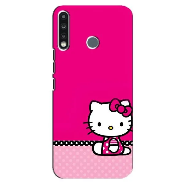 Чохол з принтом «Girl KITTY» для TECNO Spark 4