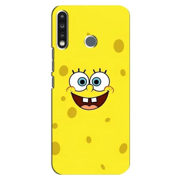 Чохол з принтом «Мордашка Спанч Боба» для TECNO Spark 4