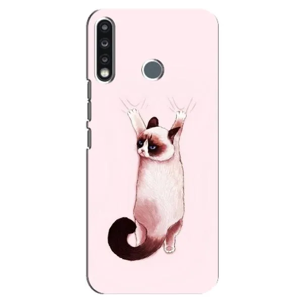 Чехол с принтом «Котик падает» для TECNO Spark 4