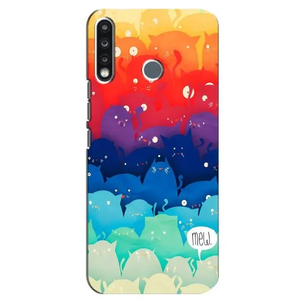Чехол с принтом «Mew» для TECNO Spark 4