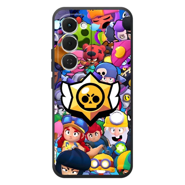 Чохол з принтом «Лого Brawl Stars» для TECNO Spark 40 Pro Plus
