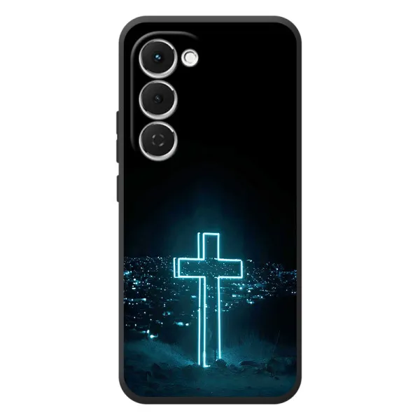 Чехол с принтом «Крест и город» для TECNO Spark 40 Pro Plus