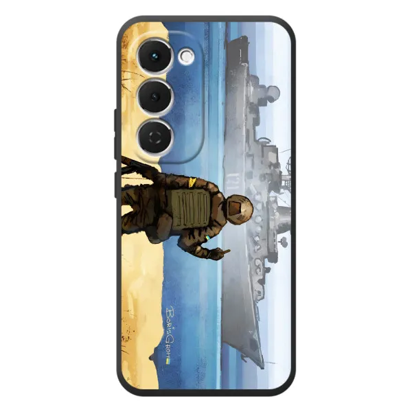 Чохол з принтом «Російський корабель» для TECNO Spark 40 Pro Plus