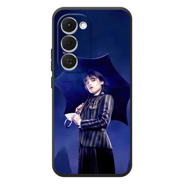Чехол с принтом «Уэнздей с зонтом» для TECNO Spark 40 Pro Plus Чехол с принтом «Уэнздей с зонтом» для TECNO Spark 40 Pro Plus
