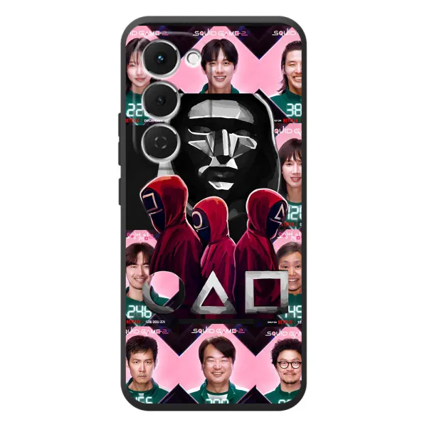 Чехол с принтом «Участники Игра кальмара» для TECNO Spark 40 Pro Plus