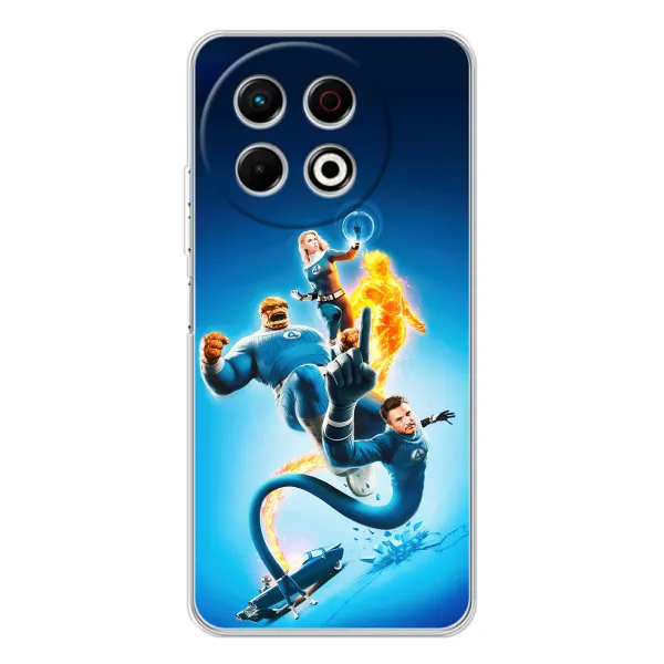 Чехол с принтом «Герои Фантастическая Четверка» для TECNO Spark 40 Pro