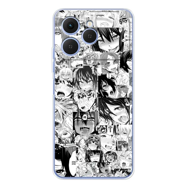 Чехол с принтом «Ahegao manga» для TECNO Spark 40