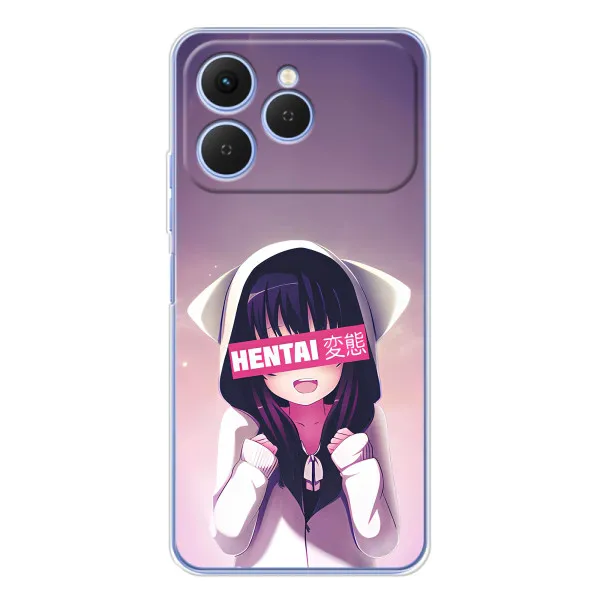 Чехол с принтом «Hentai chan» для TECNO Spark 40