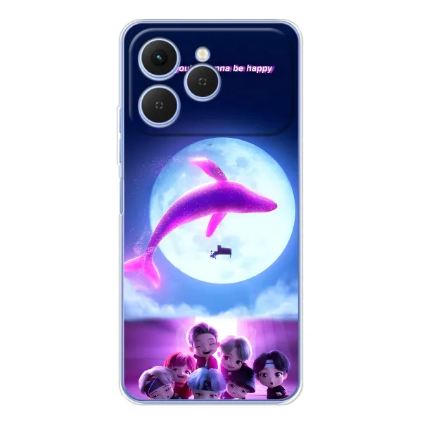 Чохол з принтом «КИТ BTS» для TECNO Spark 40