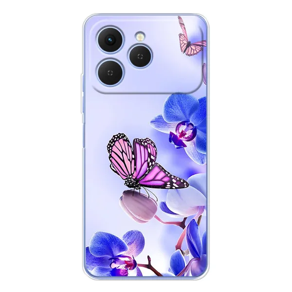 Чехол с принтом «Бабочка на цветочке» для TECNO Spark 40 Чехол с принтом «Бабочка на цветочке» для TECNO Spark 40