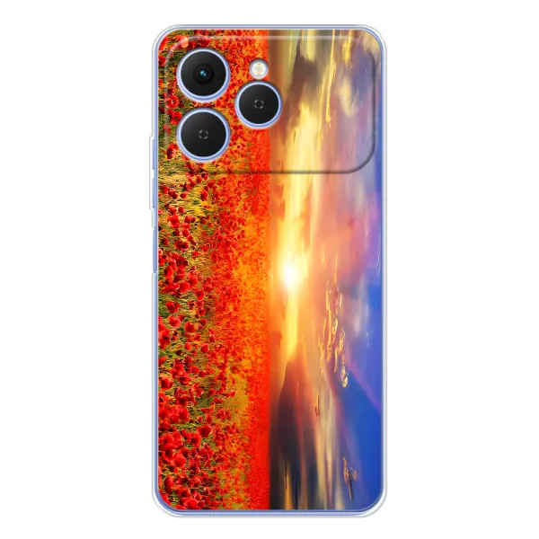 Чохол з принтом «Поле тюльпанів» для TECNO Spark 40