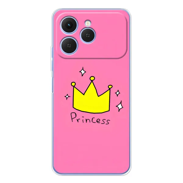 Чохол з принтом «Princess» для TECNO Spark 40