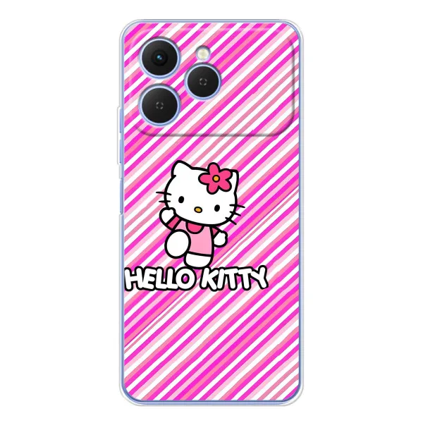 Чохол з принтом «Hello Kytty» для TECNO Spark 40