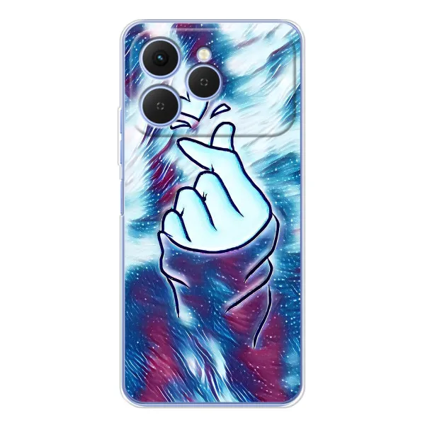 Чохол з принтом «Радужне серце» для TECNO Spark 40