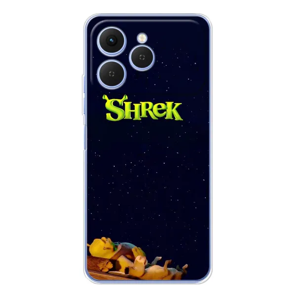 Чехол с принтом «Отдыхающий Шрек» для TECNO Spark 40 Чехол с принтом «Отдыхающий Шрек» для TECNO Spark 40