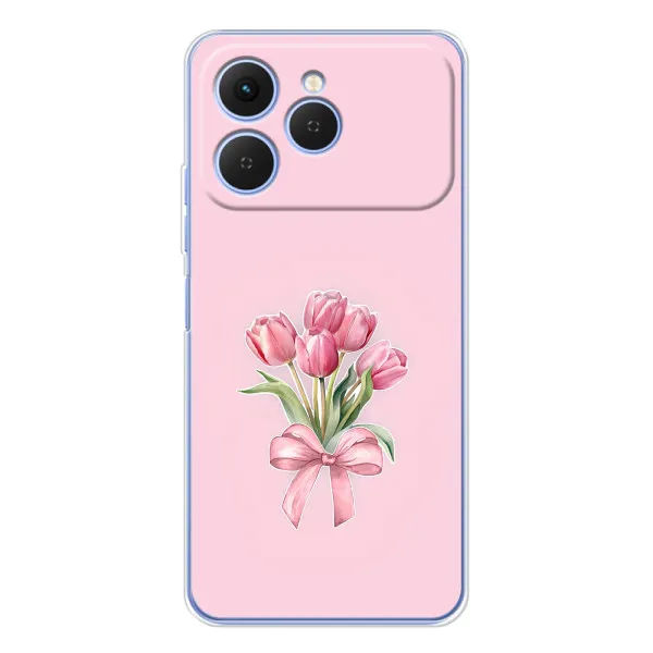 Чехол с принтом «Букет цветов» для TECNO Spark 40