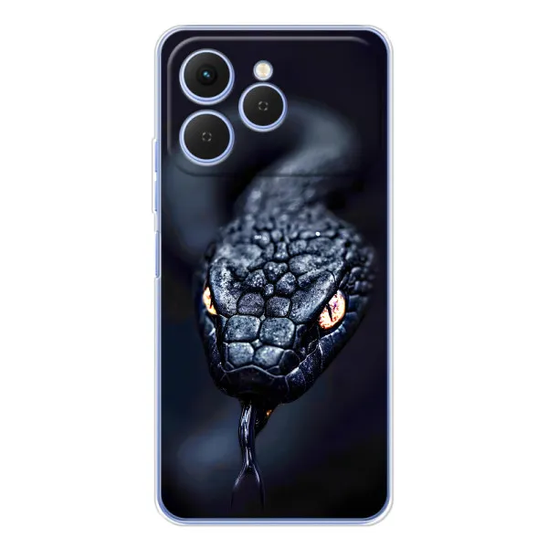 Чехол с принтом «Черная змея» для TECNO Spark 40 Чехол с принтом «Черная змея» для TECNO Spark 40