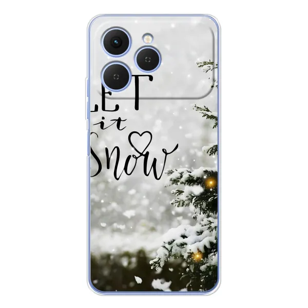 Чехол с принтом «Let it snow» для TECNO Spark 40