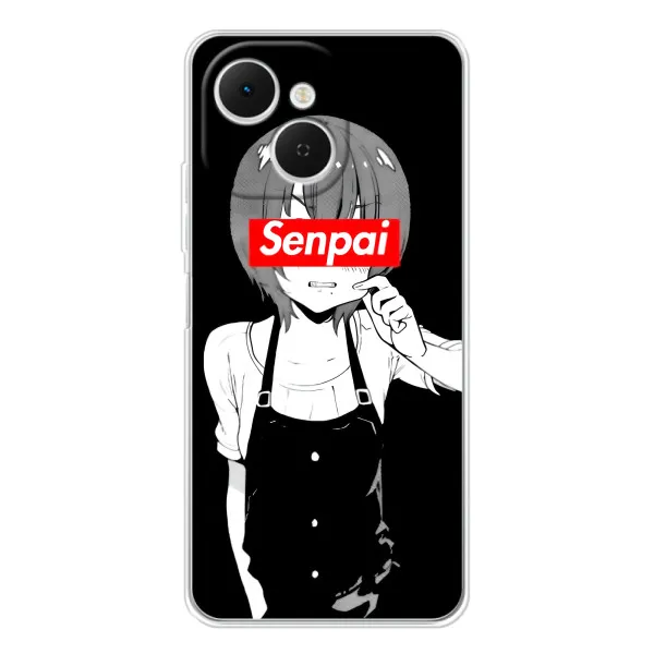 Чохол з принтом «Senpai» для TECNO Spark 40C