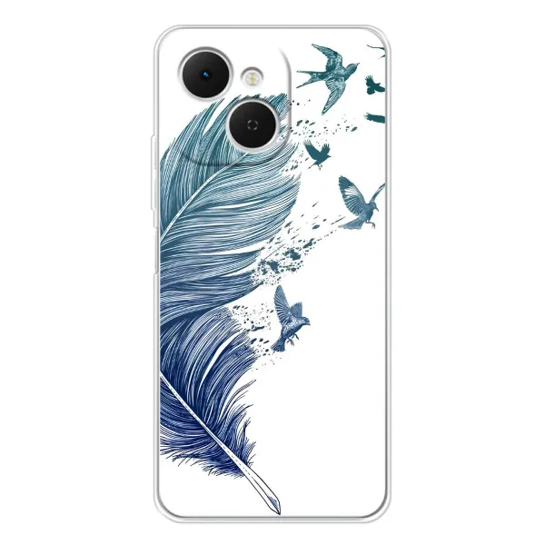Чохол з принтом «Перо» для TECNO Spark 40C