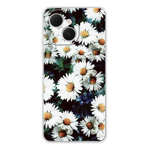 Чохол з принтом «Ромашки» для TECNO Spark 40C