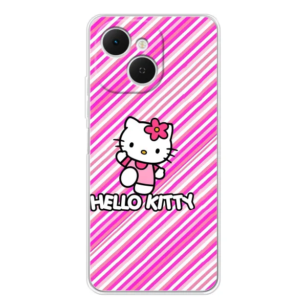 Чохол з принтом «Hello Kytty» для TECNO Spark 40C