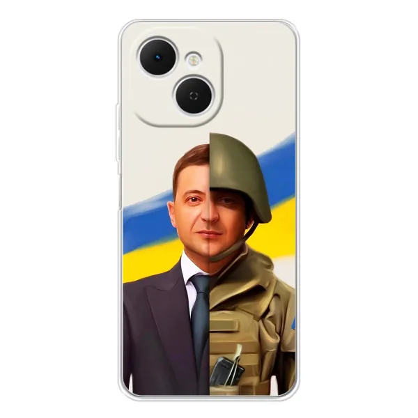 Чохол з принтом «Зеленский солдат» для TECNO Spark 40C