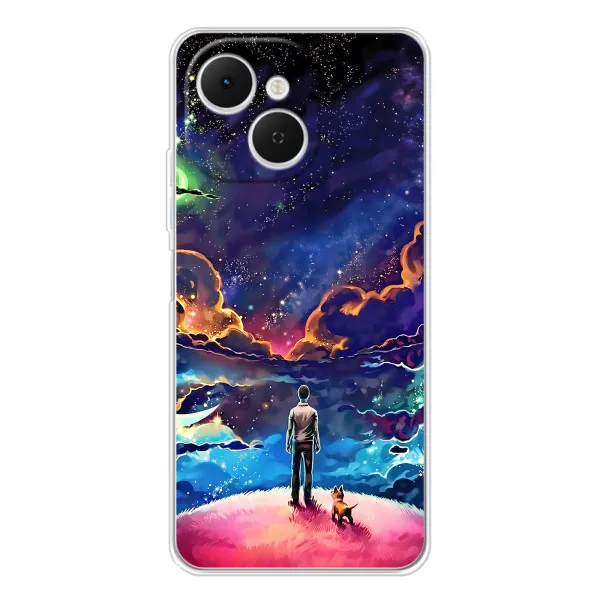 Чехол с принтом «Галактический вид» для TECNO Spark 40C