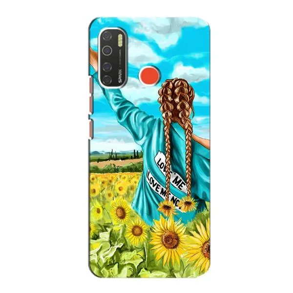 Чехол с принтом «Украиночка» для TECNO Spark 5 Pro